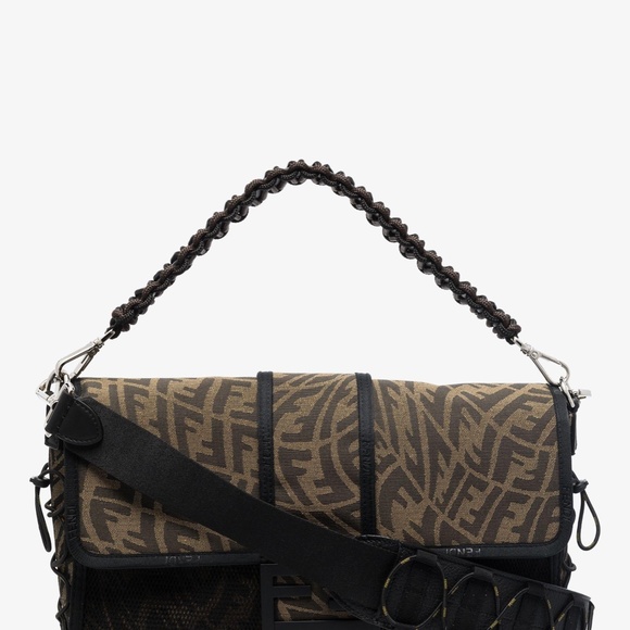 Fendi FF Vertigo Large Baguette Messenger Bag - Picture 3 of 9